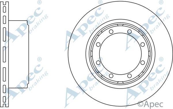 APEC BRAKING Jarrulevy DSK2805